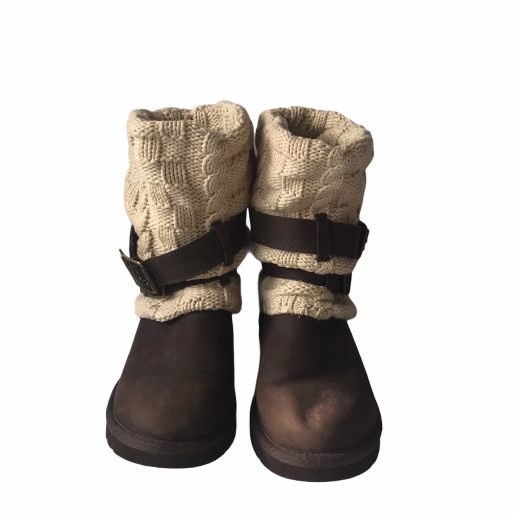 Ugg Australia Cassidee Buckle Cable Knit Boots 7 - Picture 4 of 10